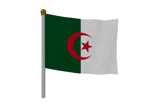 Algeria Breeze Pole animated flag GIF