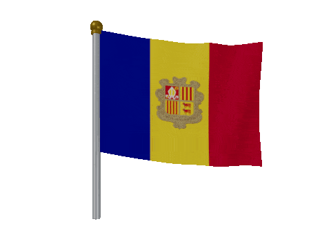 Andorra Breeze Pole animated flag GIF