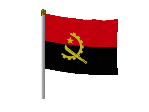 Angola Breeze Pole animated flag GIF