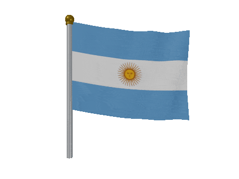 Argentina Breeze Pole animated flag GIF