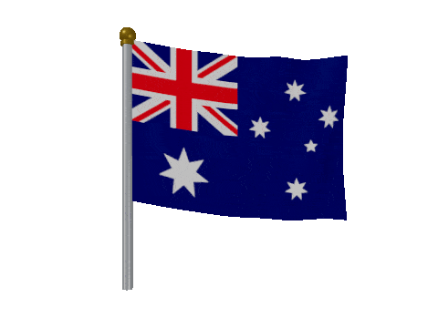 Australia Breeze Pole animated flag GIF