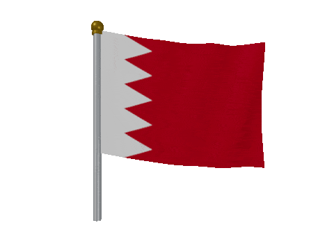 Bahrain Breeze Pole animated flag GIF