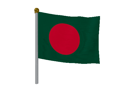 Bangladesh Breeze Pole animated flag GIF