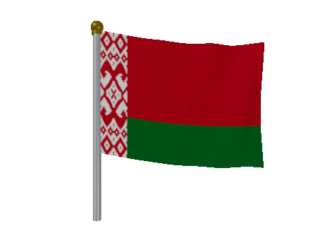 Belarus Breeze Pole animated flag GIF