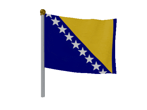 Bosnia And Herzegovina Breeze Pole animated flag GIF