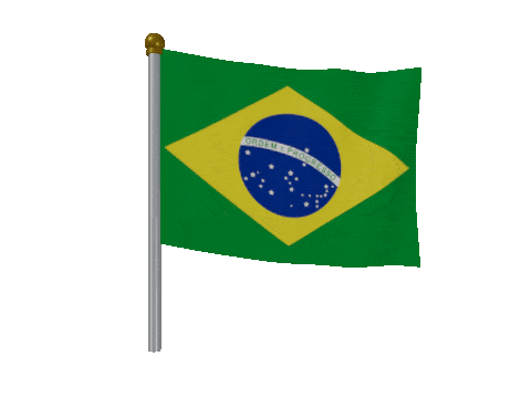 Brazil Breeze Pole animated flag GIF