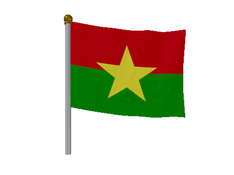 Burkina Faso Breeze Pole animated flag GIF