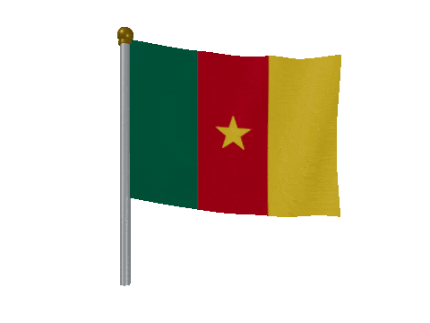 Cameroon Breeze Pole animated flag GIF