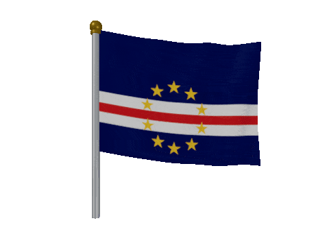 Cape Verde Breeze Pole animated flag GIF