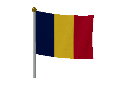 Chad Breeze Pole animated flag GIF