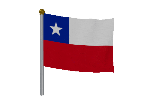 Chile Breeze Pole animated flag GIF