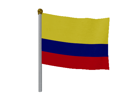 Colombia Breeze Pole animated flag GIF
