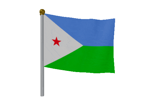 Djibouti Breeze Pole animated flag GIF