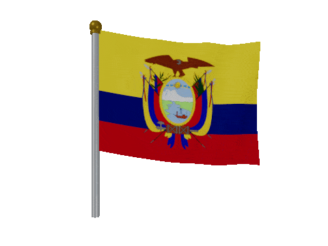 Ecuador Breeze Pole animated flag GIF