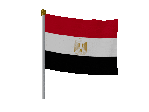 Egypt Breeze Pole animated flag GIF