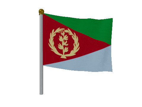 Eritrea Breeze Pole animated flag GIF