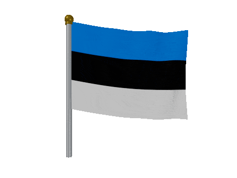 Estonia Breeze Pole animated flag GIF