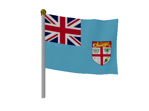 Fiji Breeze Pole animated flag GIF