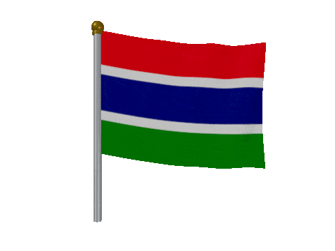 Gambia Breeze Pole animated flag GIF