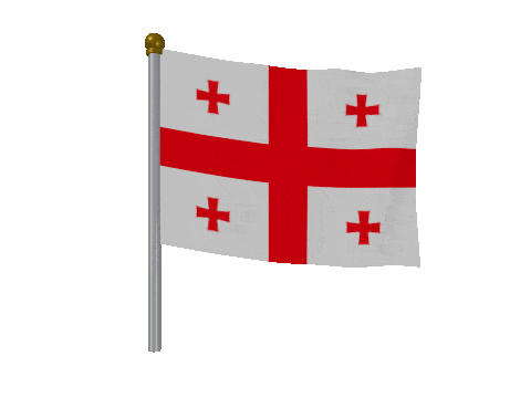 Georgia Breeze Pole animated flag GIF