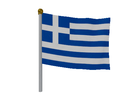 Greece Breeze Pole animated flag GIF