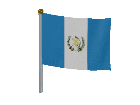 Guatemala Breeze Pole animated flag GIF
