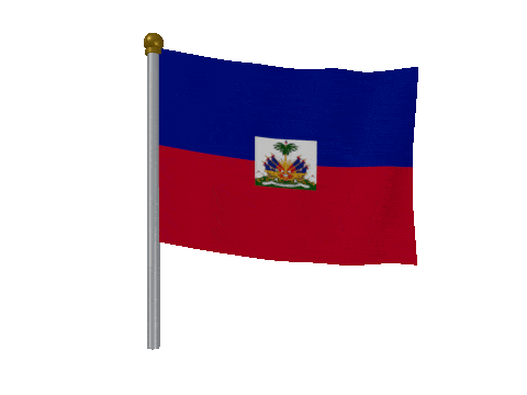 Haiti Breeze Pole animated flag GIF