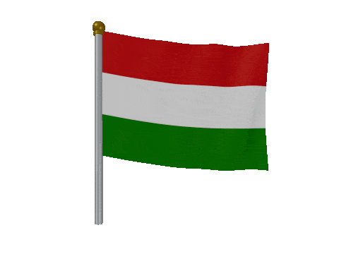 Hungary Breeze Pole animated flag GIF