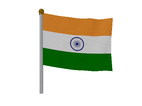 India Breeze Pole animated flag GIF