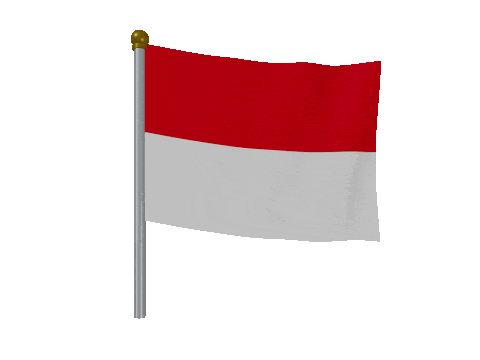 Indonesia Breeze Pole animated flag GIF
