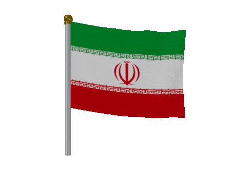 Iran Breeze Pole animated flag GIF