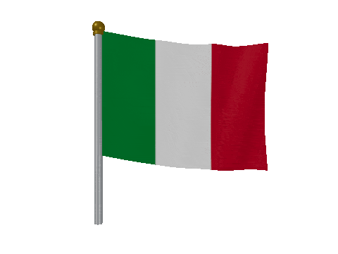 Italy Breeze Pole animated flag GIF