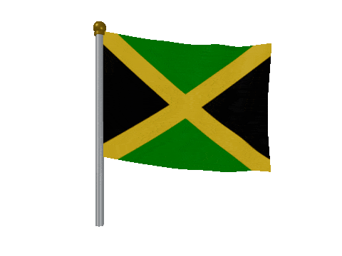 Jamaica Breeze Pole animated flag GIF