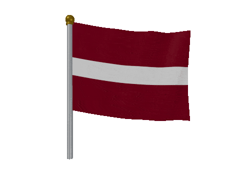 Latvia Breeze Pole animated flag GIF