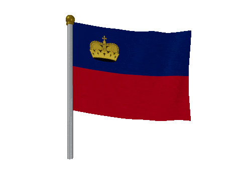 Liechtenstein Breeze Pole animated flag GIF