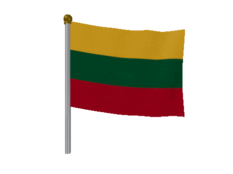 Lithuania Breeze Pole animated flag GIF