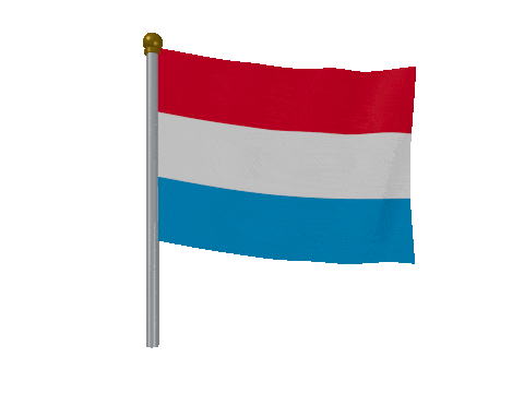 Luxembourg Breeze Pole animated flag GIF