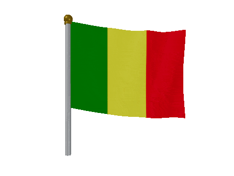 Mali Breeze Pole animated flag GIF
