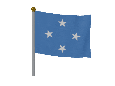 Micronesia Breeze Pole animated flag GIF