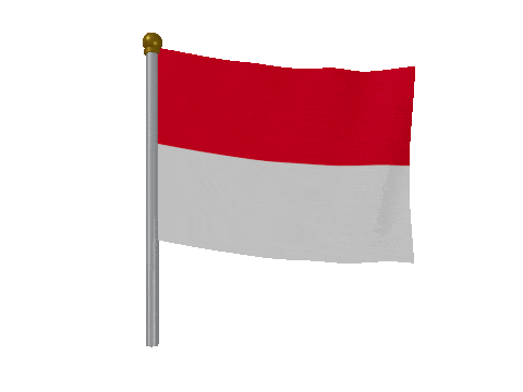 Monaco Breeze Pole animated flag GIF