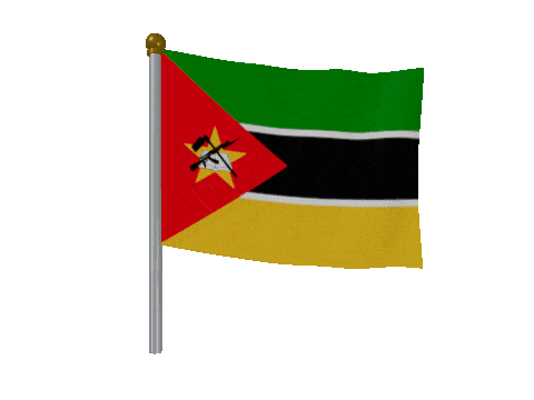 Mozambique Breeze Pole animated flag GIF