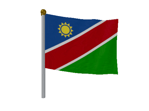 Namibia Breeze Pole animated flag GIF