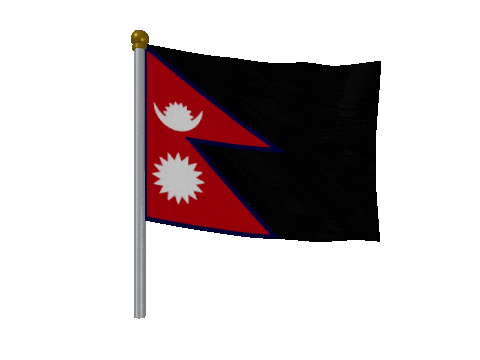 Nepal Breeze Pole animated flag GIF