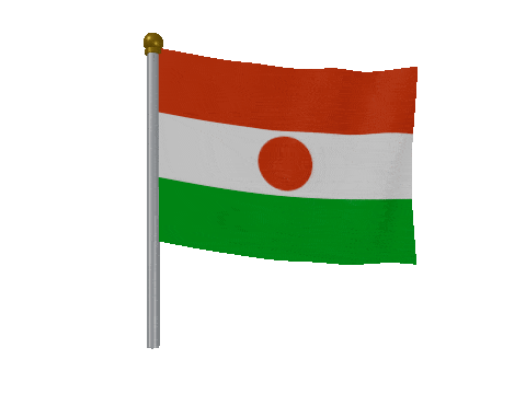 Niger Breeze Pole animated flag GIF