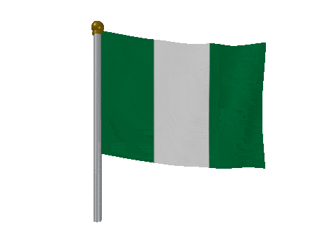 Nigeria Breeze Pole animated flag GIF