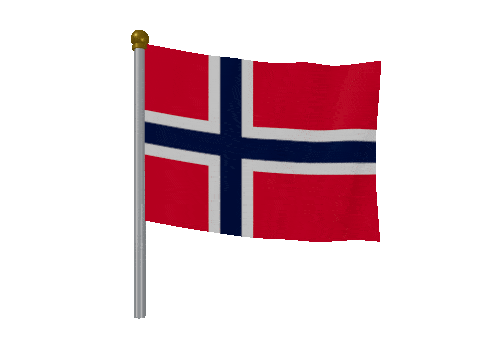 Norway Breeze Pole animated flag GIF