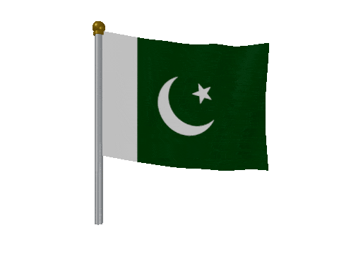 Pakistan Breeze Pole animated flag GIF