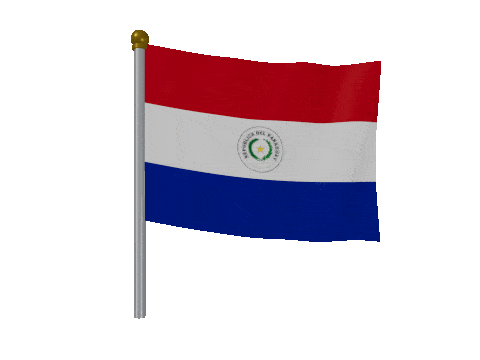 Paraguay Breeze Pole animated flag GIF