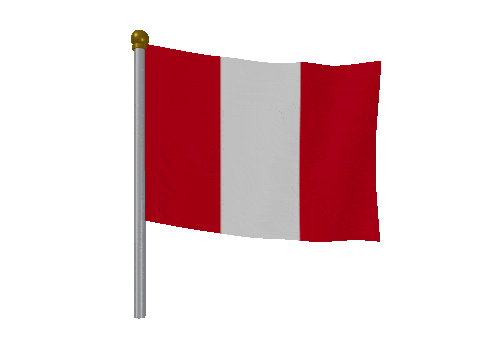 Peru Breeze Pole animated flag GIF