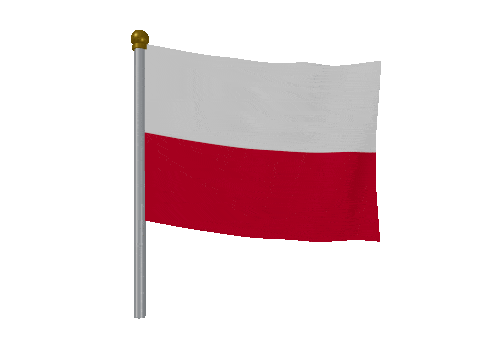 Poland Breeze Pole animated flag GIF